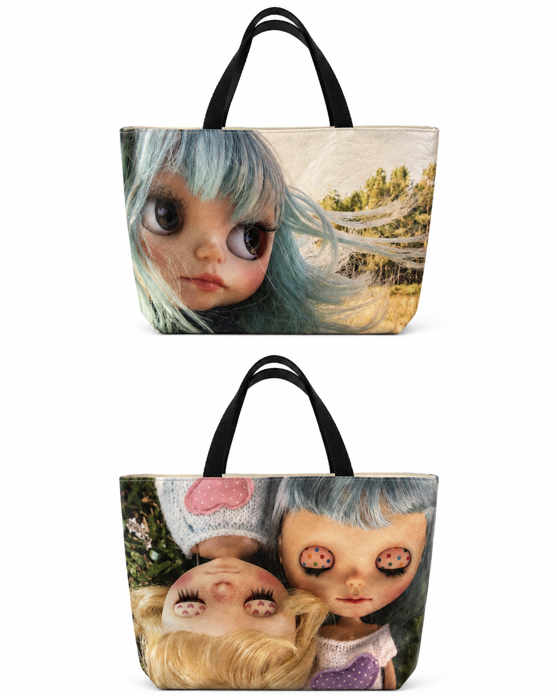 Tokyo Doll Face Graphic Tote Bag