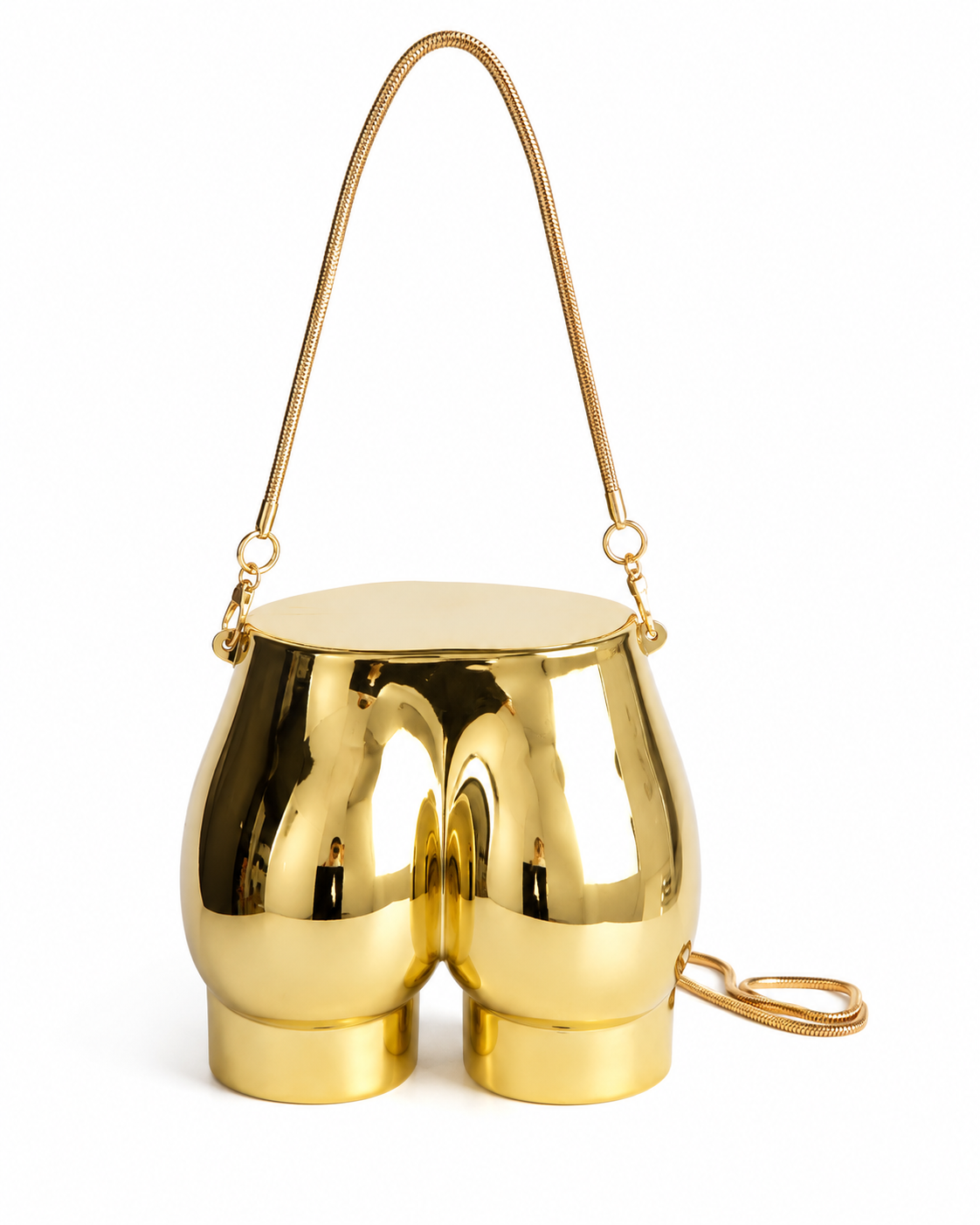 Gold Sculptural Body Bag