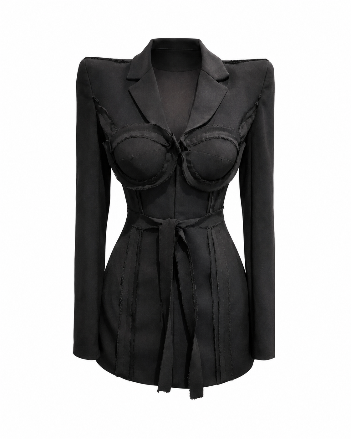Hakan Akkaya Sculptural Corset Blazer Dress