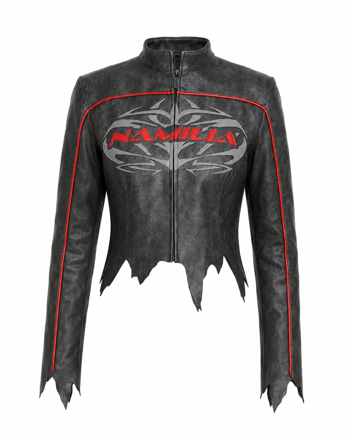 Namilia Tribal Moto Cropped Jacket