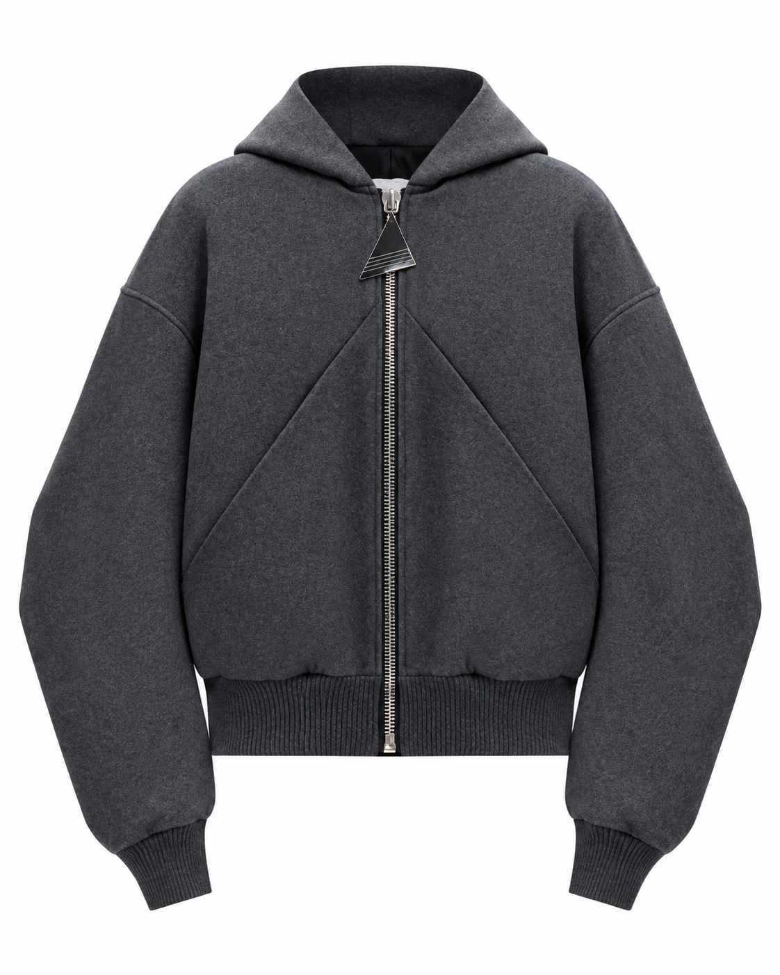 The Attico Triangle-Zip Hoodie