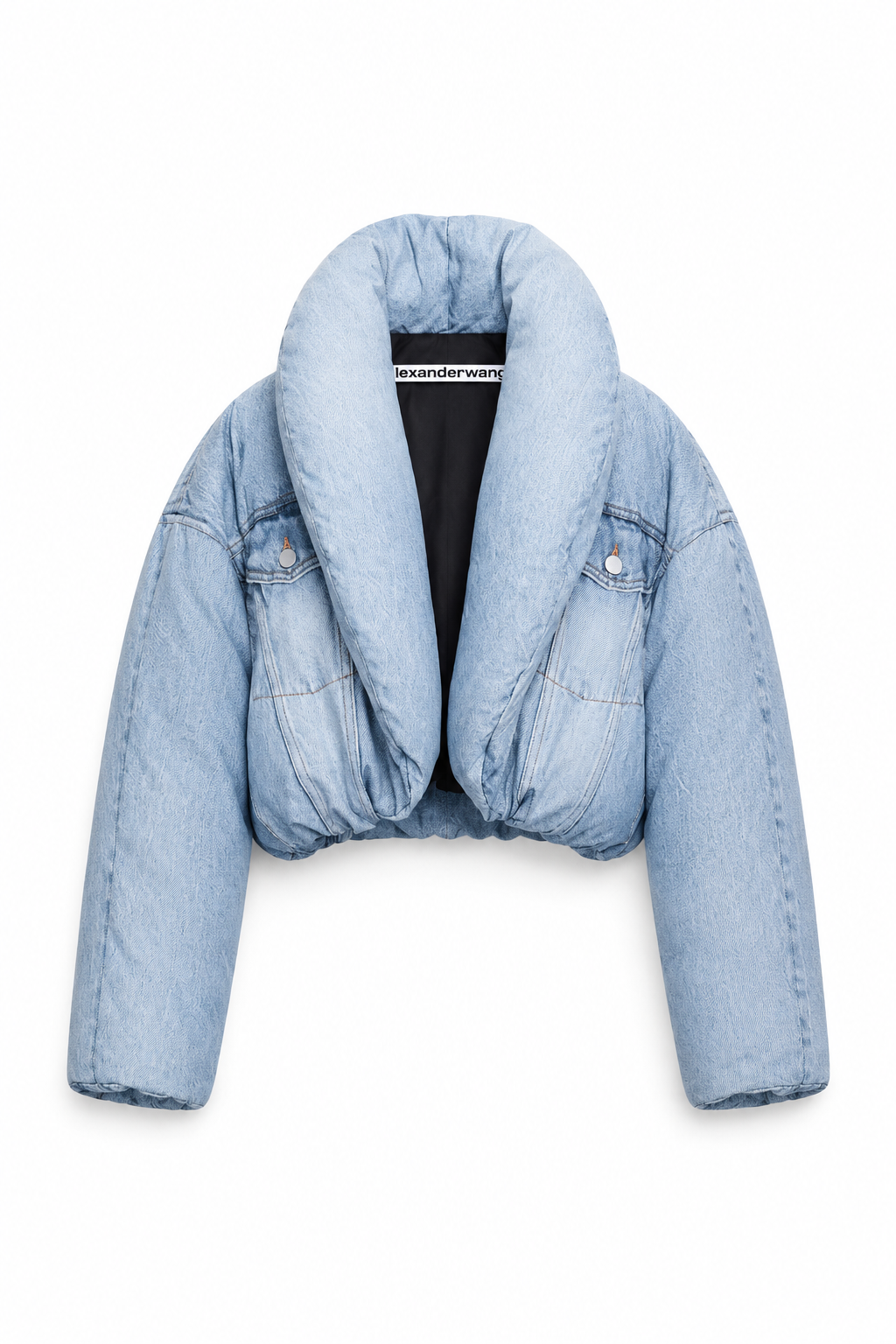 Alexander Wang Padded Denim Cropped Jacket