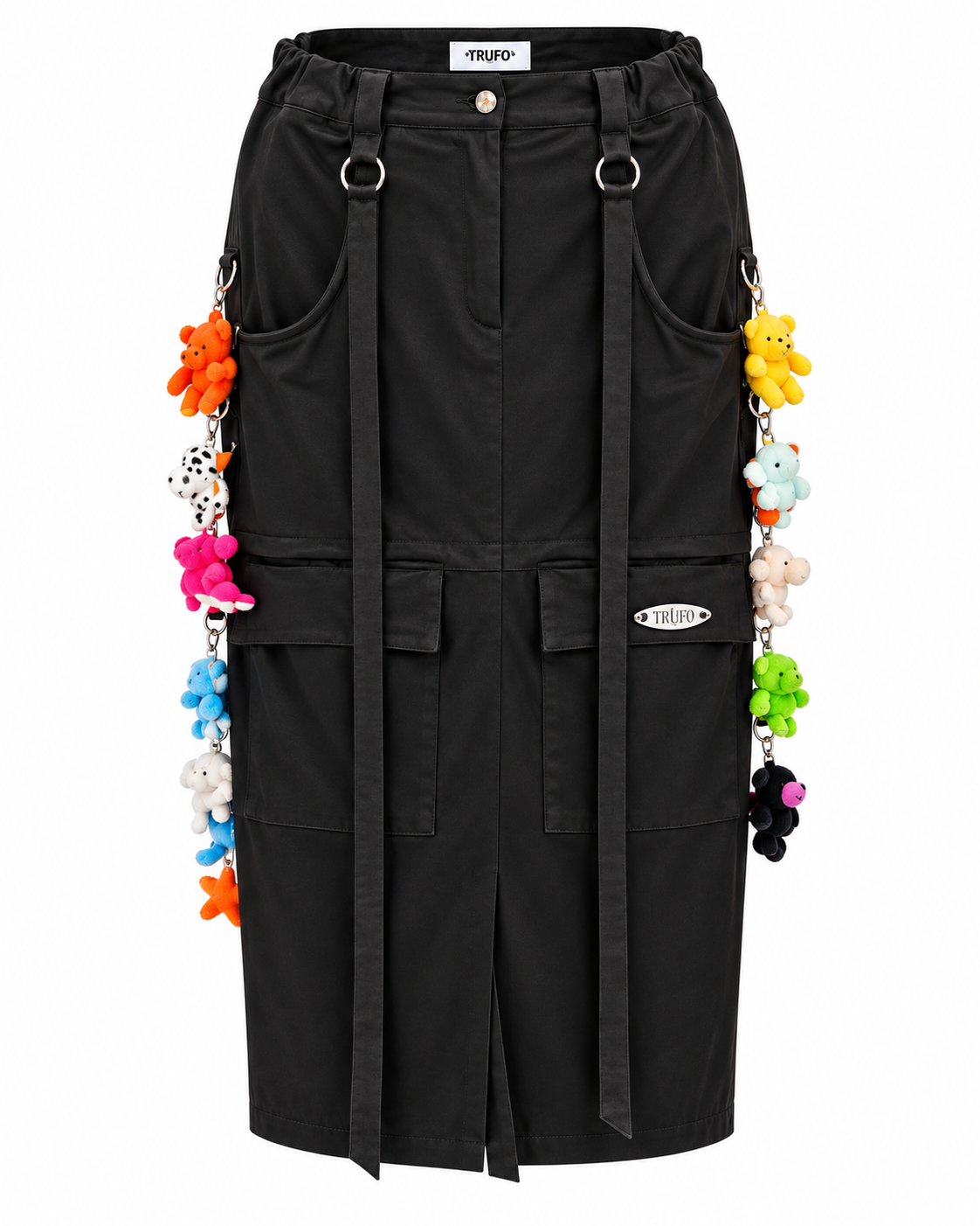 YRUFO Charm Utility Midi Skirt