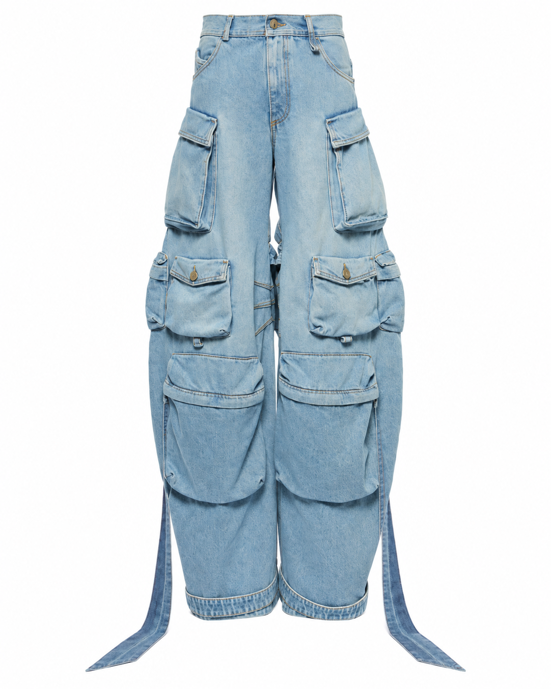 The Attico Multi-Pocket Cargo Jeans