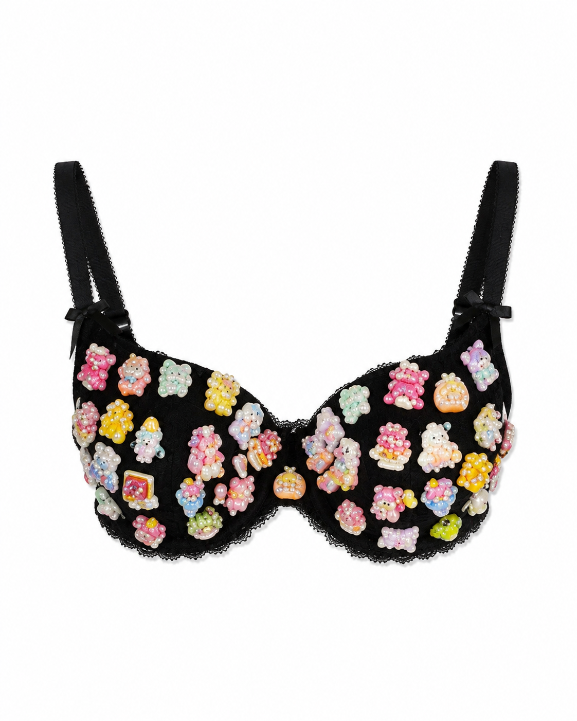 Embellished Lace Bra
