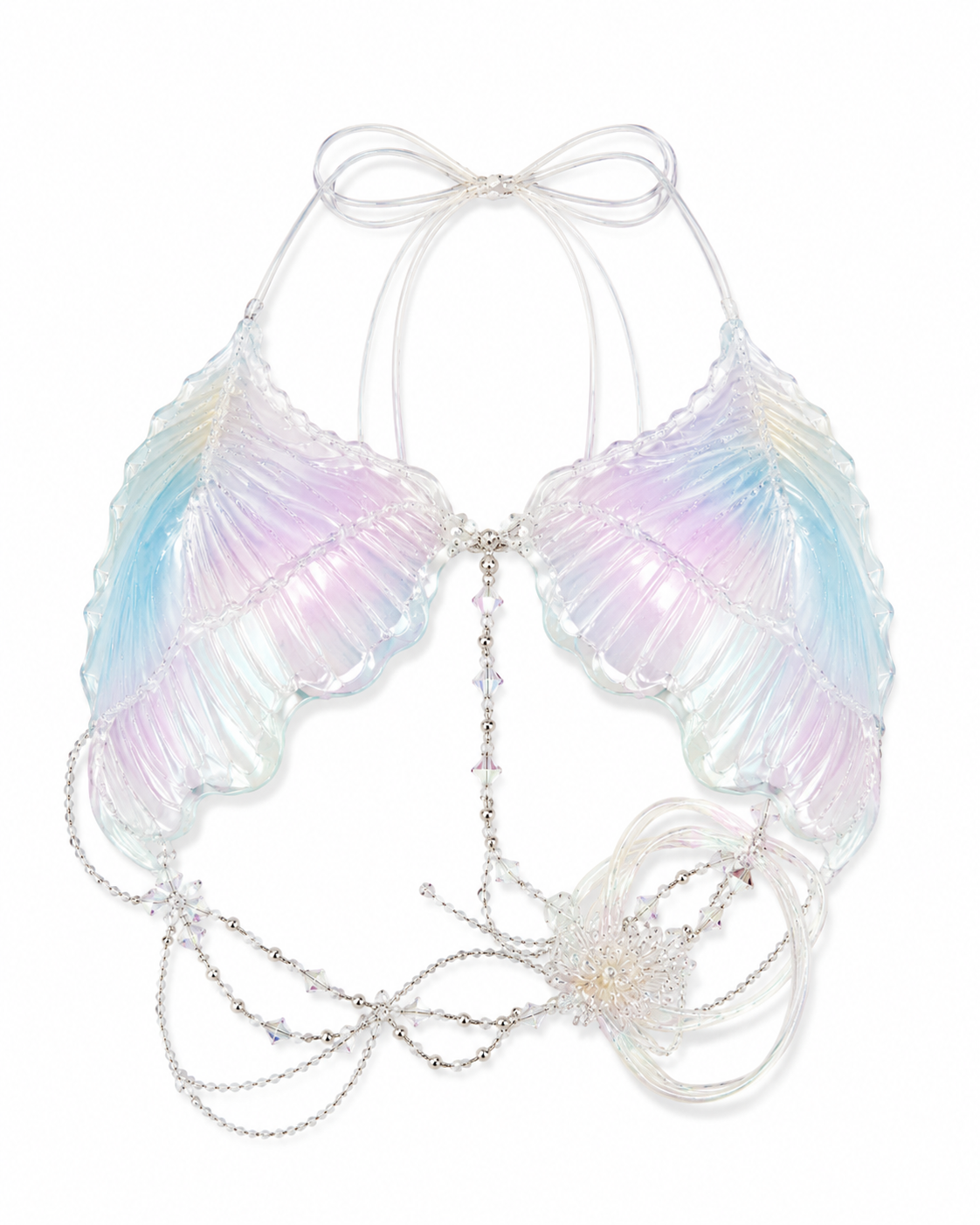 Iridescent Butterfly Crystal Top