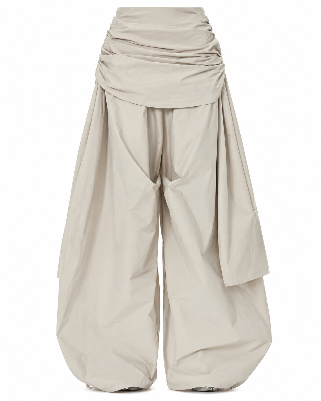 Innovare Denim Ruched Overlay Balloon Pants