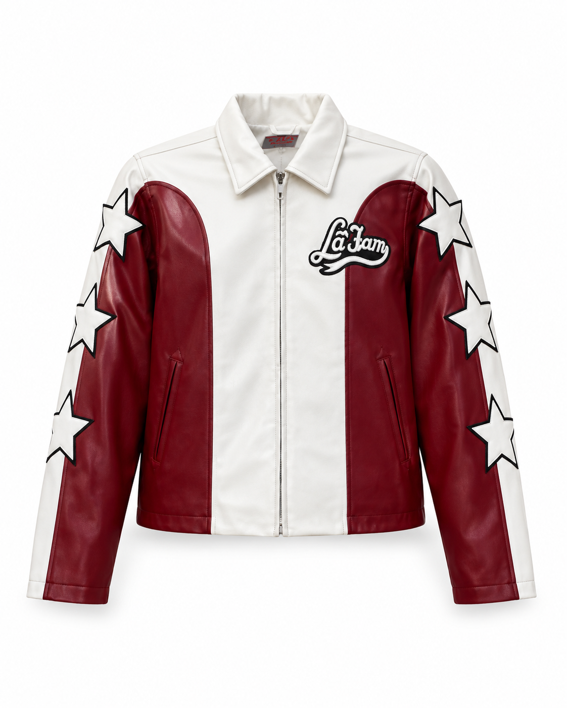 La Fam Red & White Star Racing Jacket