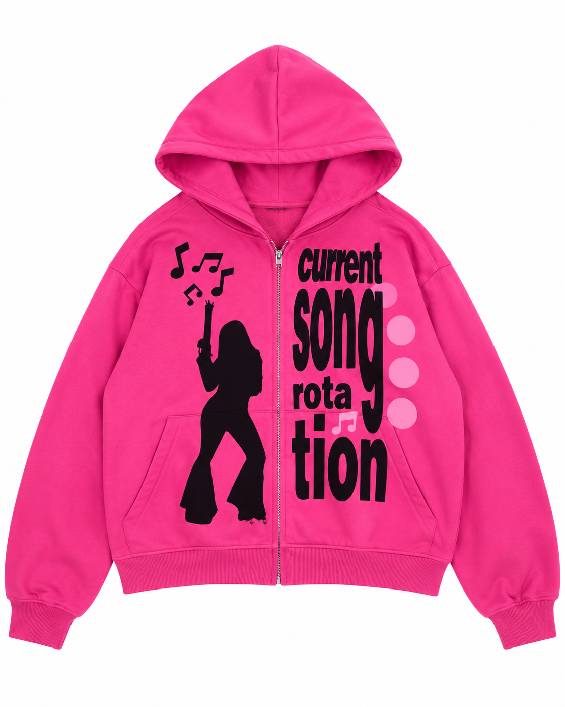 Tokyo Vintage Current Song Rotation Zip Hoodie