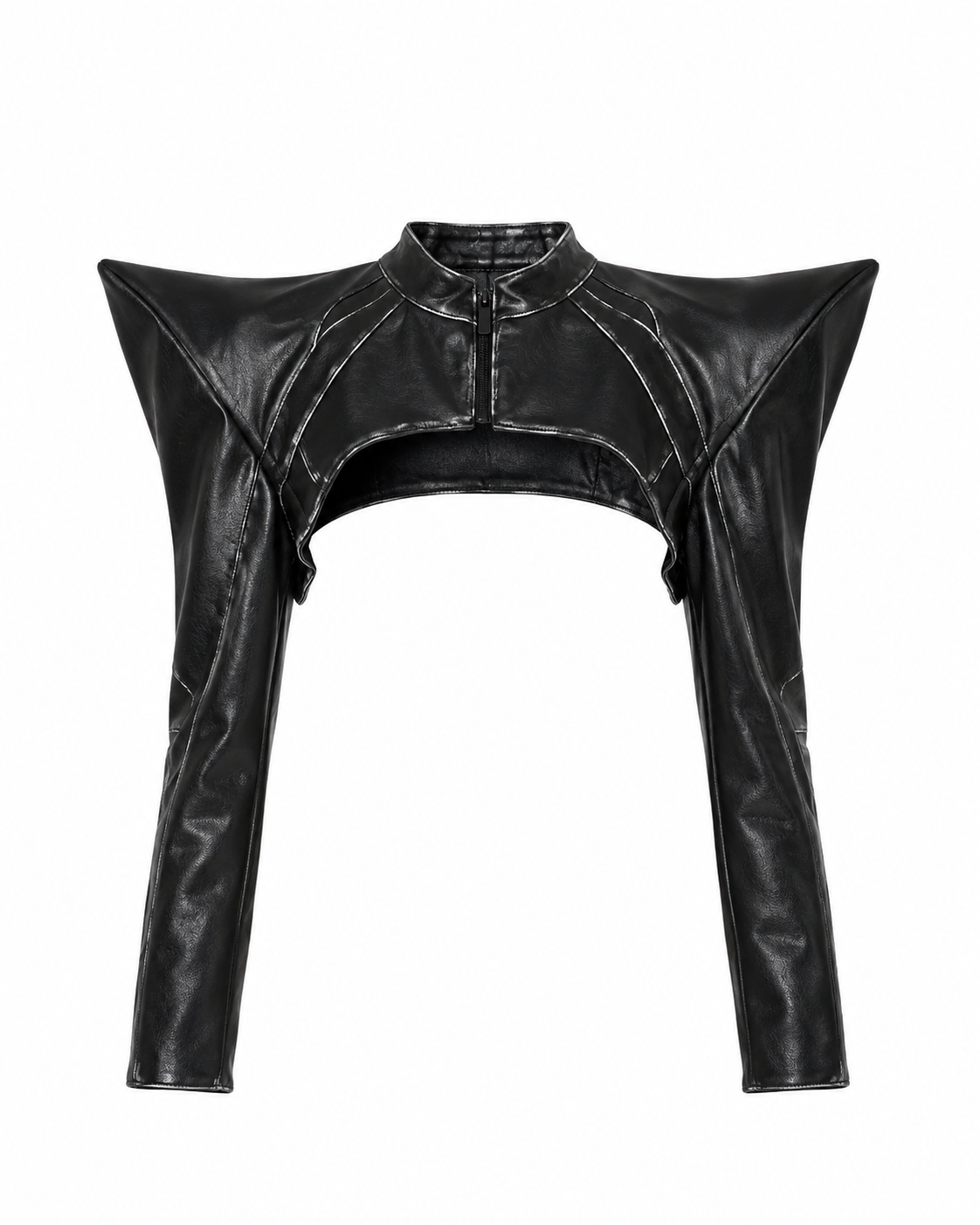 Namilia Black Sculptural Shoulder Bolero
