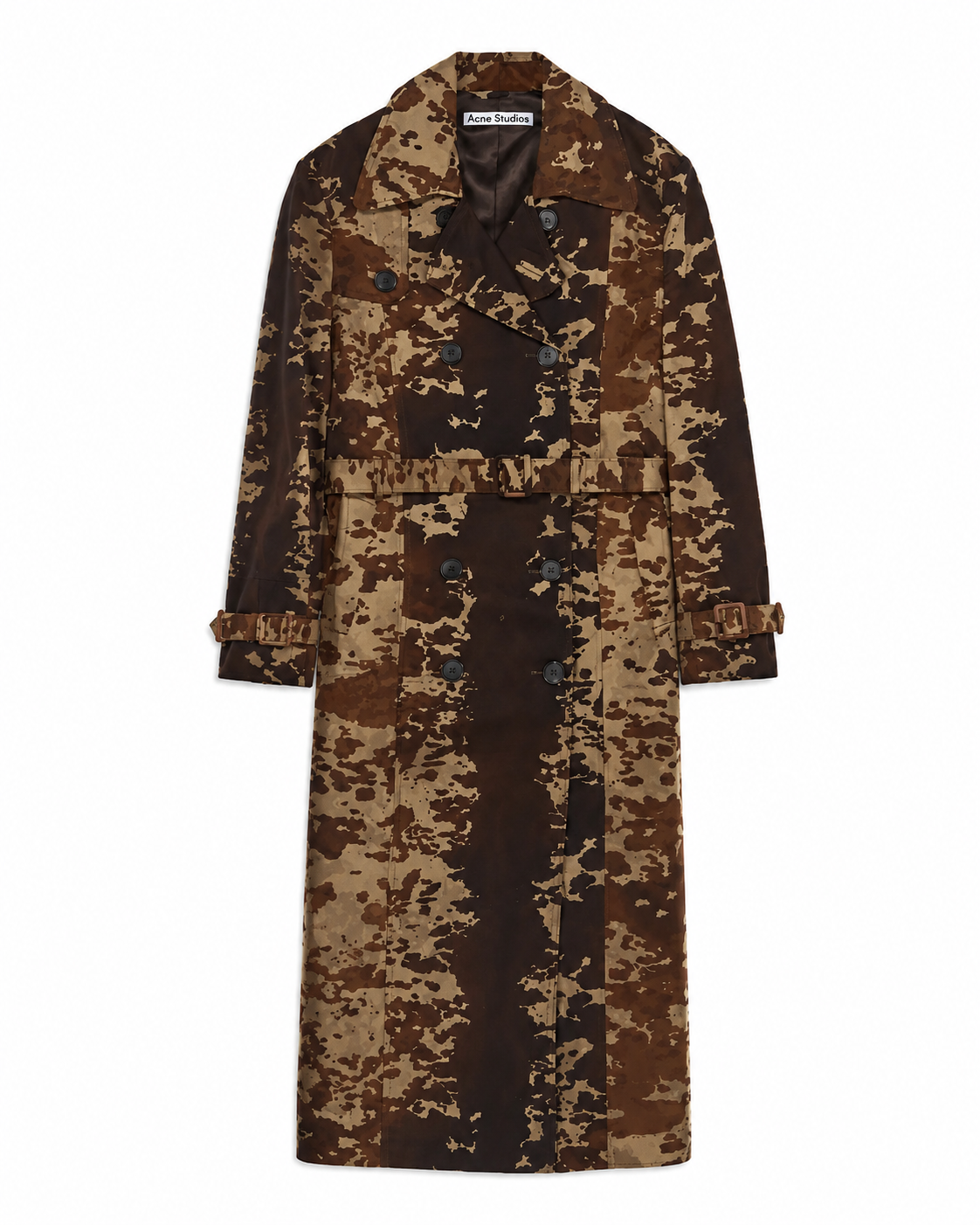 Acne Studios Abstract Cow Trench Coat