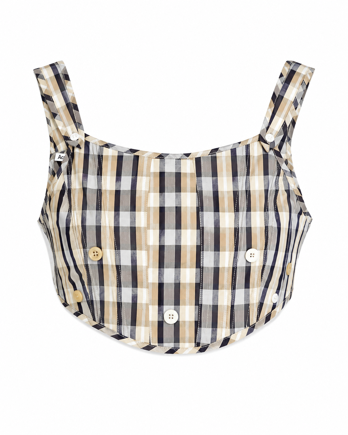 Acne Studios Plaid Corset Top