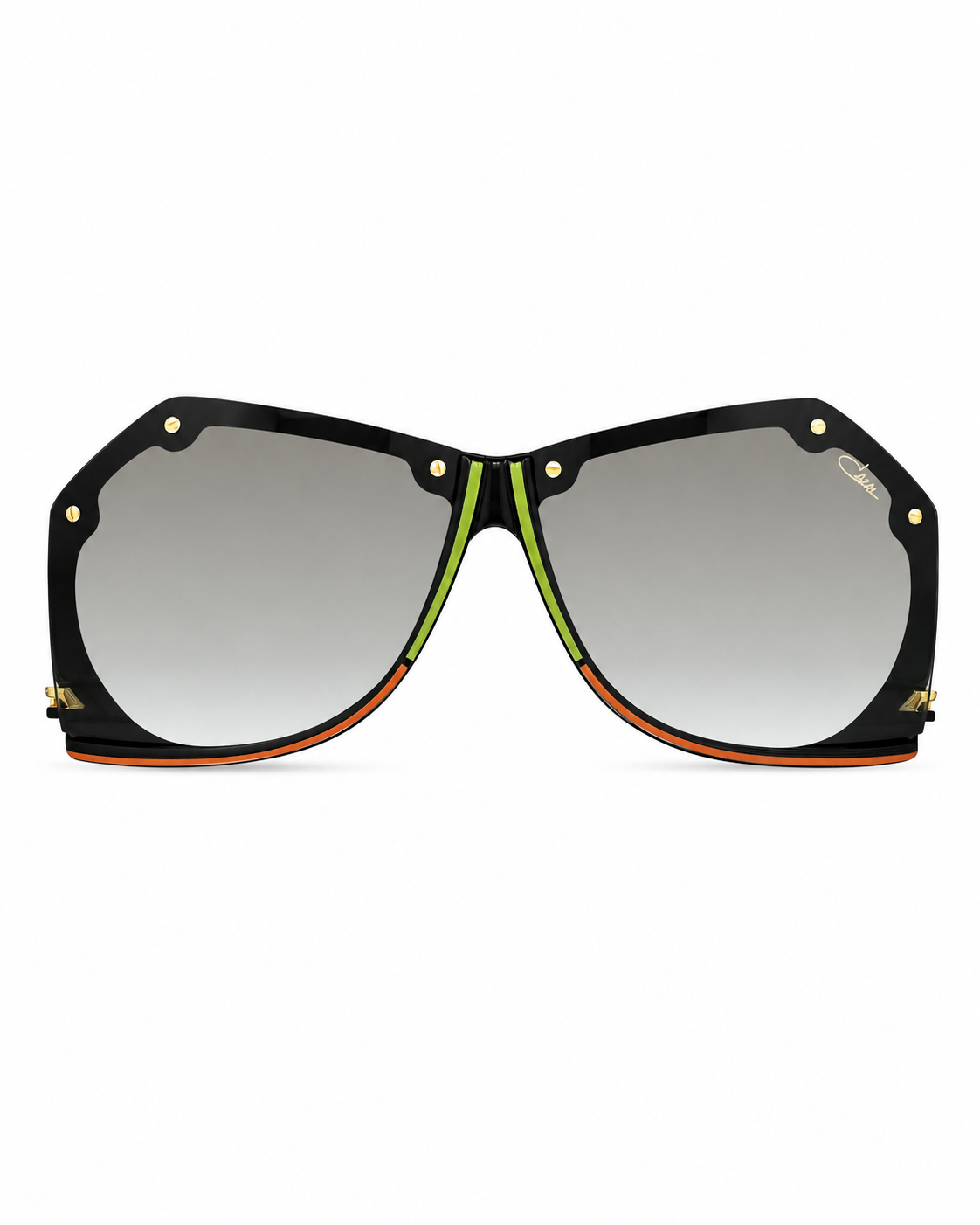 Cazal Black Oversized Shield Sunglasses