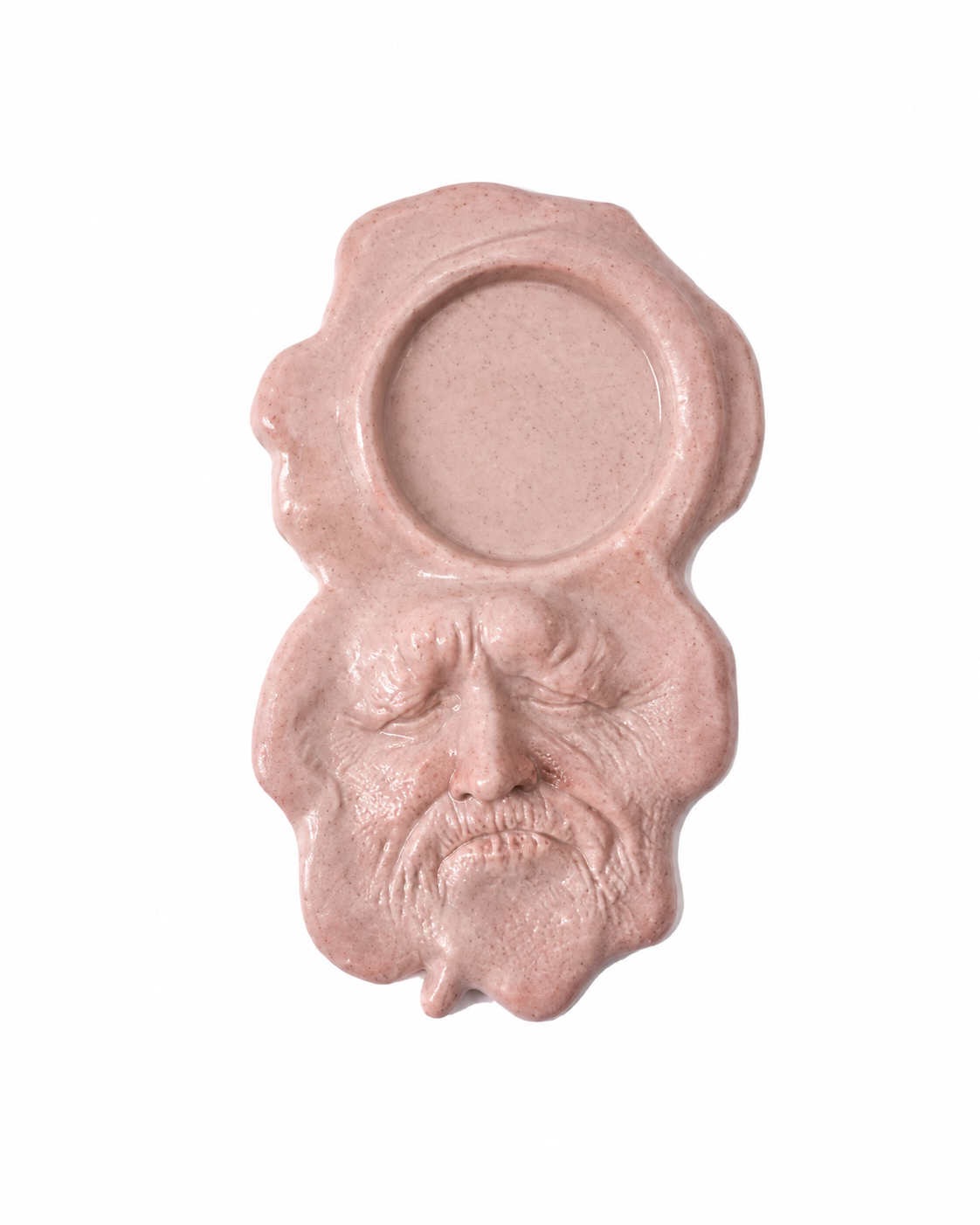 Sculptural Face Coaster Tenra By Merve Öztemel