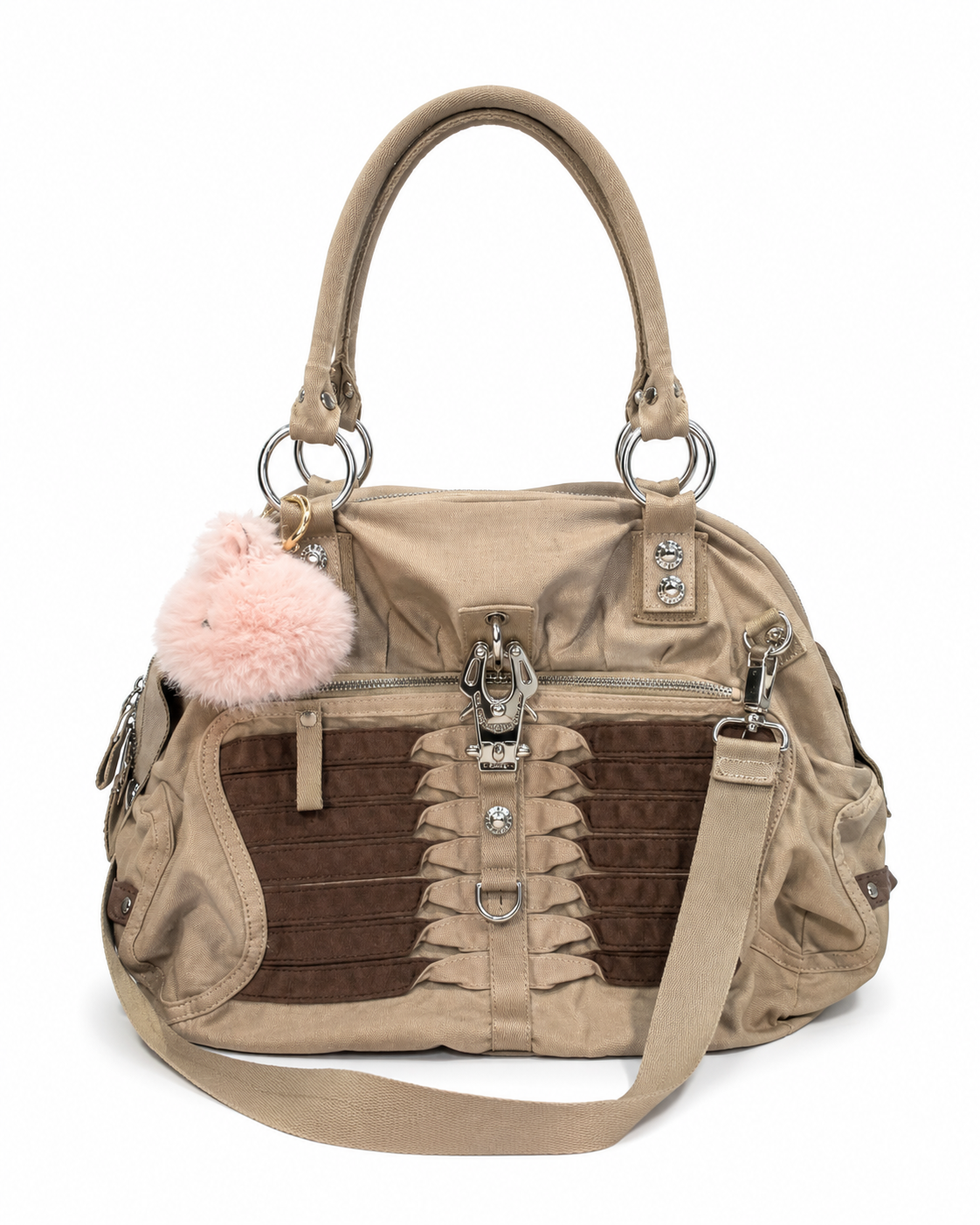 George Gina & Lucy Beige Utility Shoulder Bag