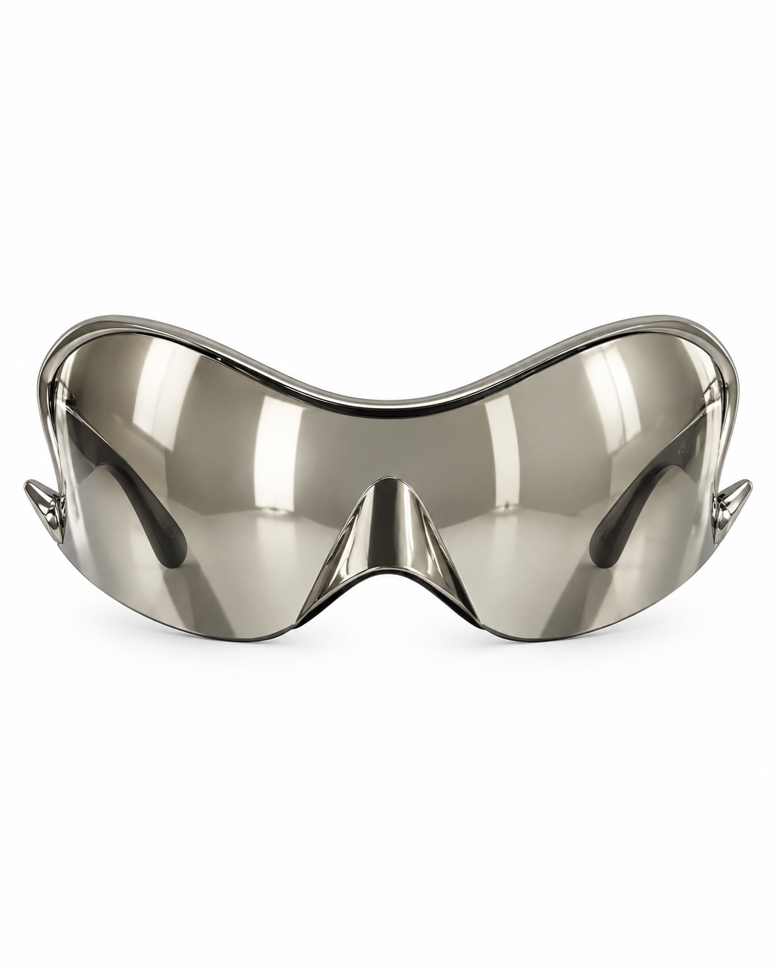 Tokyo Vintage Chrome Shield Sunglasses