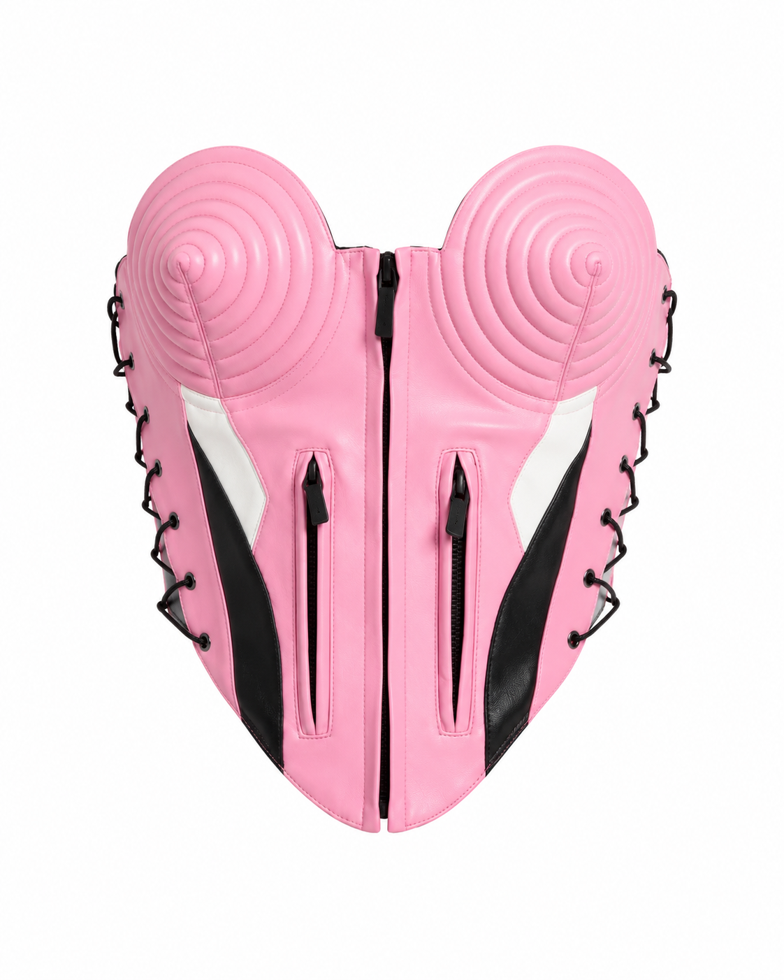 Namilia Pink Moto Corset Top