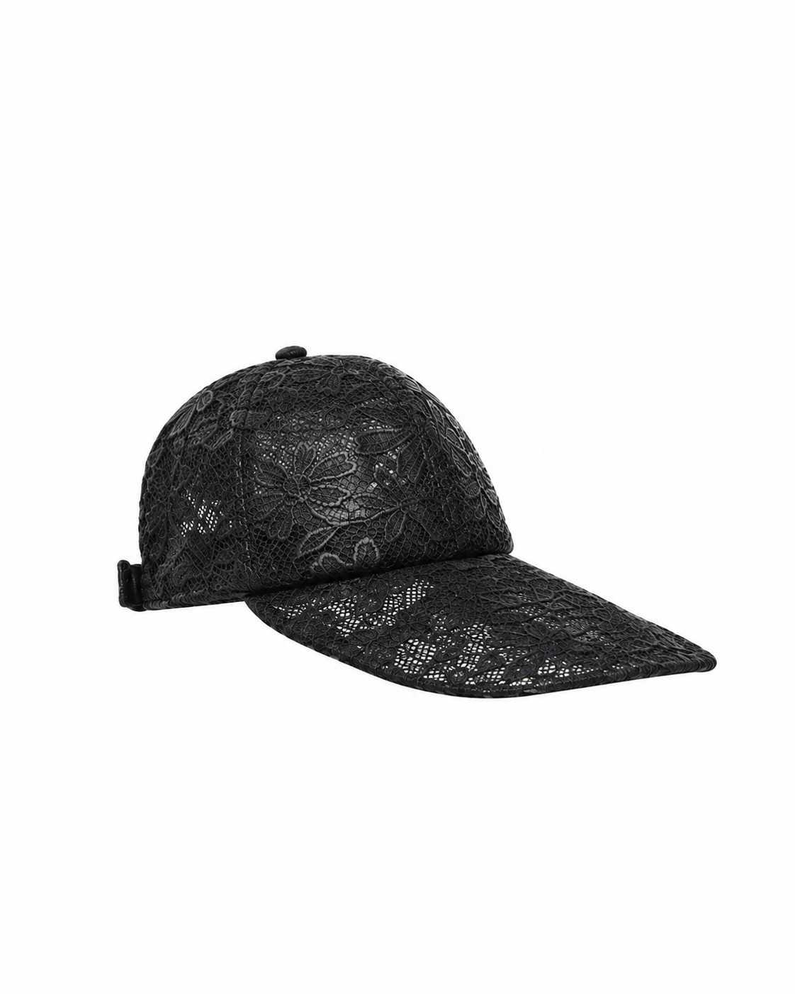 ZARA x JOHN GALLIANO – BLACK OR PINK FLORAL EMBROIDERED LACE CAP