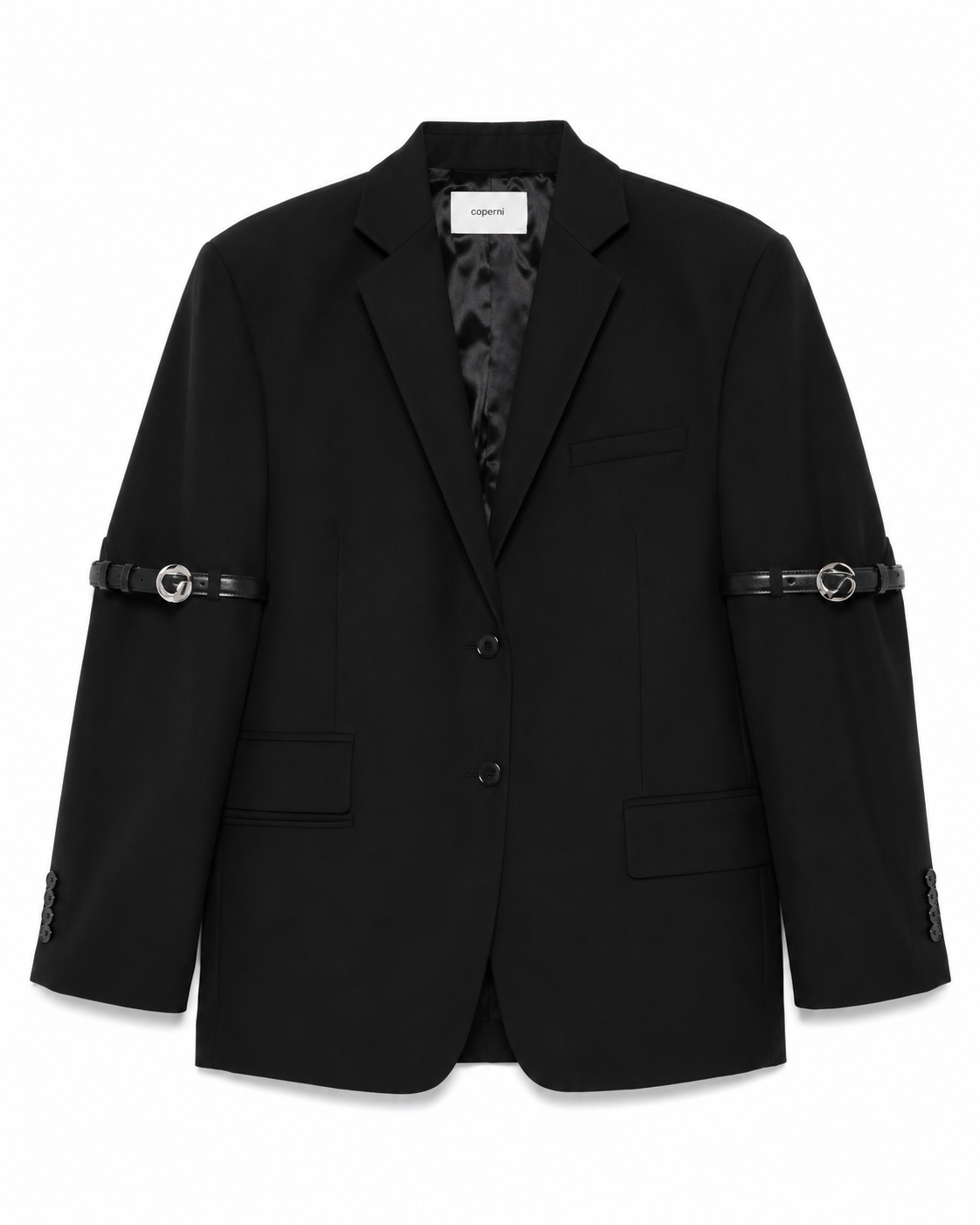 Coperni Logo Belted Blazer in Black