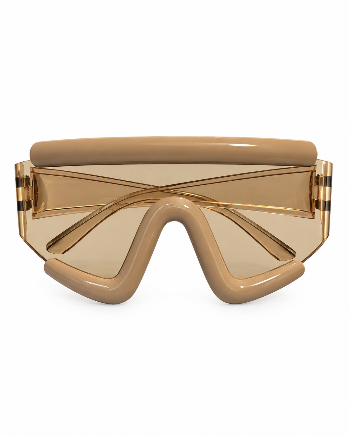 Tokyo Vintage Sculptural Shield Sunglasses