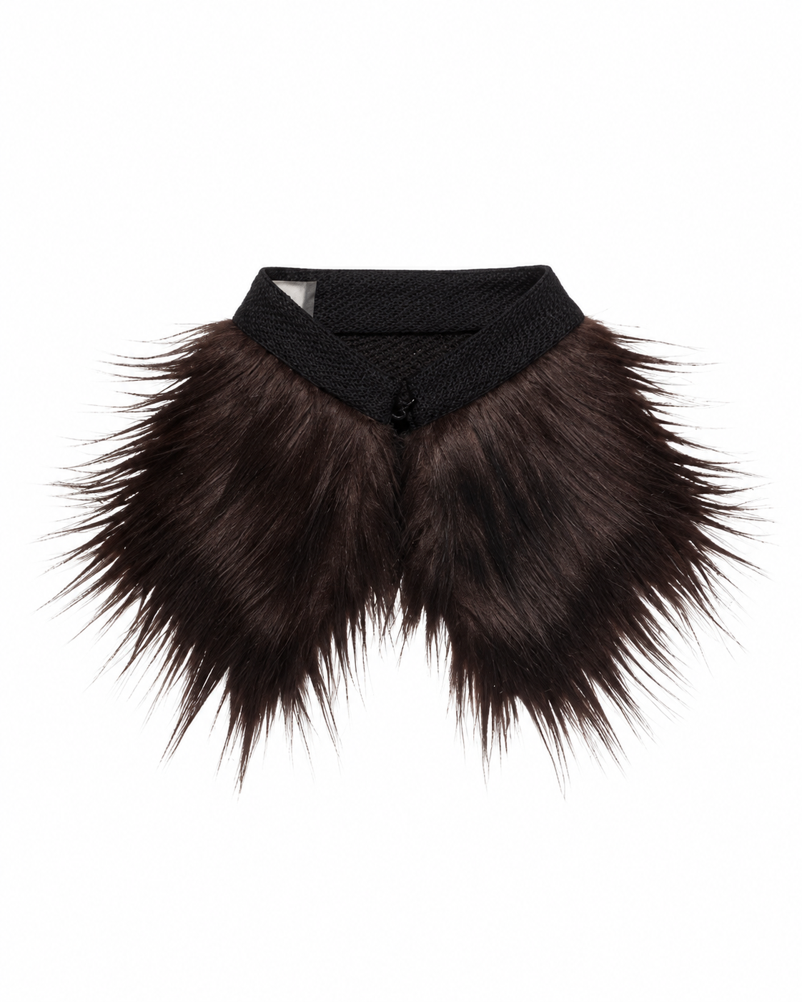 ZARA x JOHN GALLIANO – BROWN FAUX FUR COLLAR