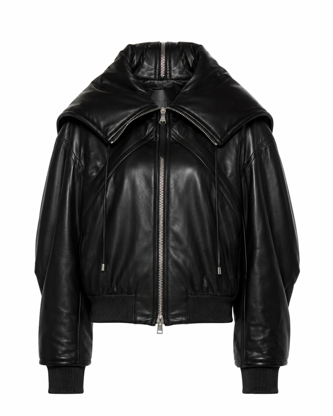 The Attico Padded Leather Jacket