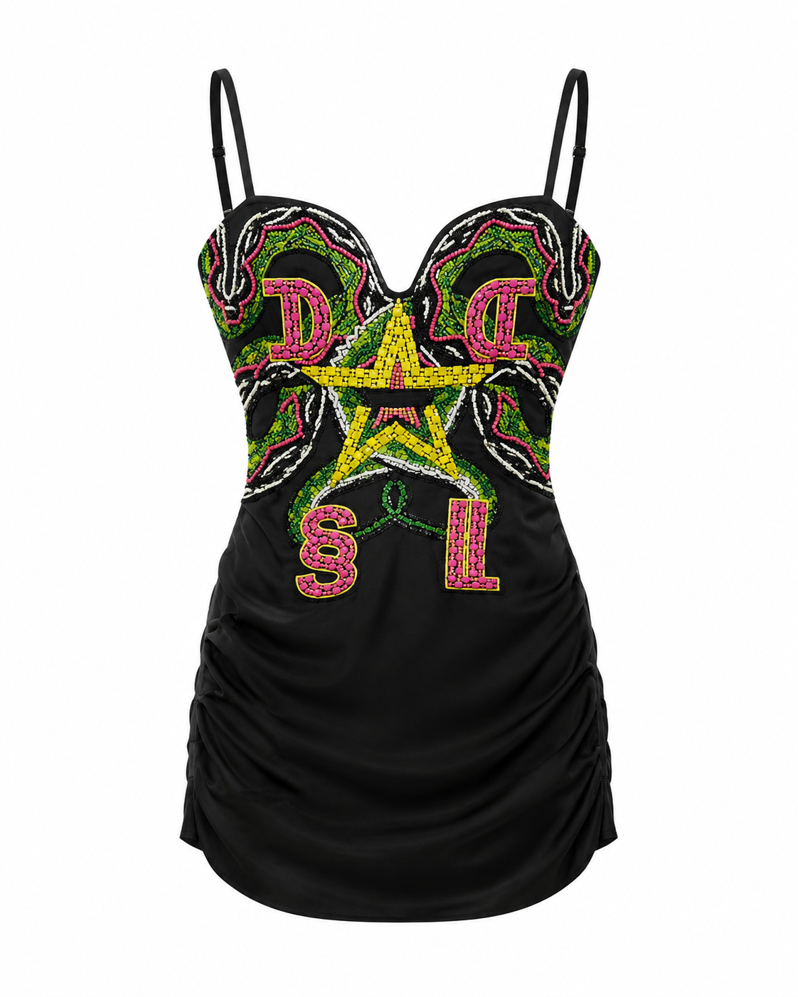 DIESEL Embroidered Bustier Mini Dress