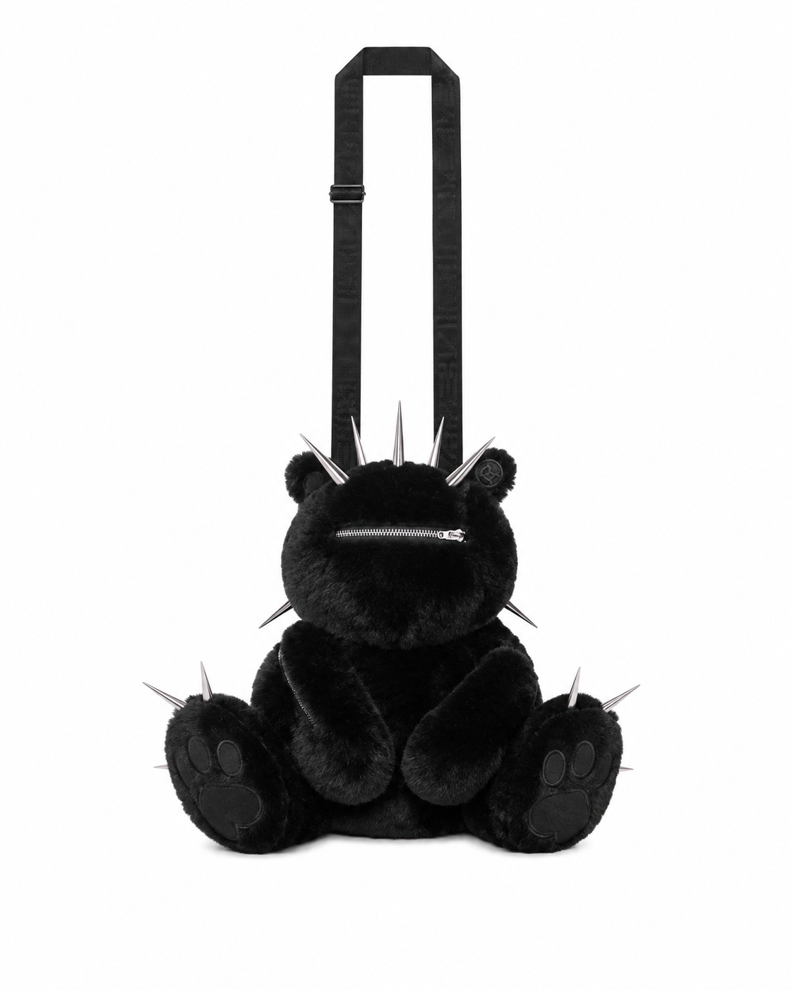 Tokyo Black Spiked Teddy Bear Bag