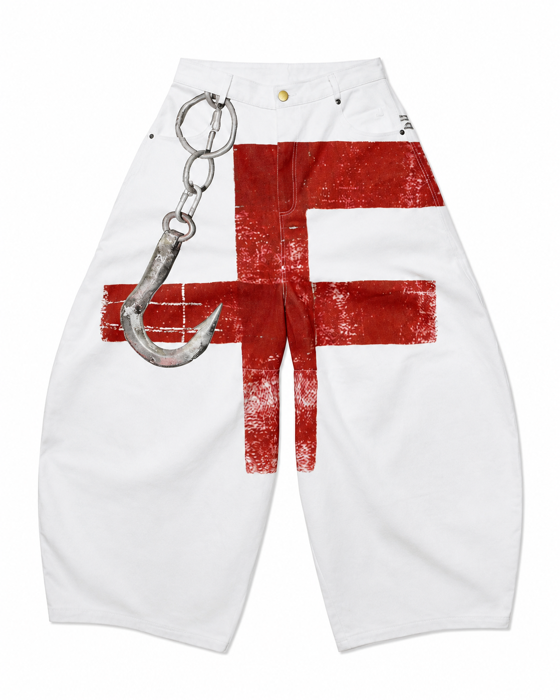 Feng System Graphic Baggy Jeans