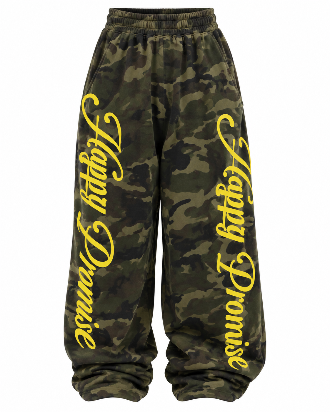 IHP Happy Promise Camo Baggy Sweatpants