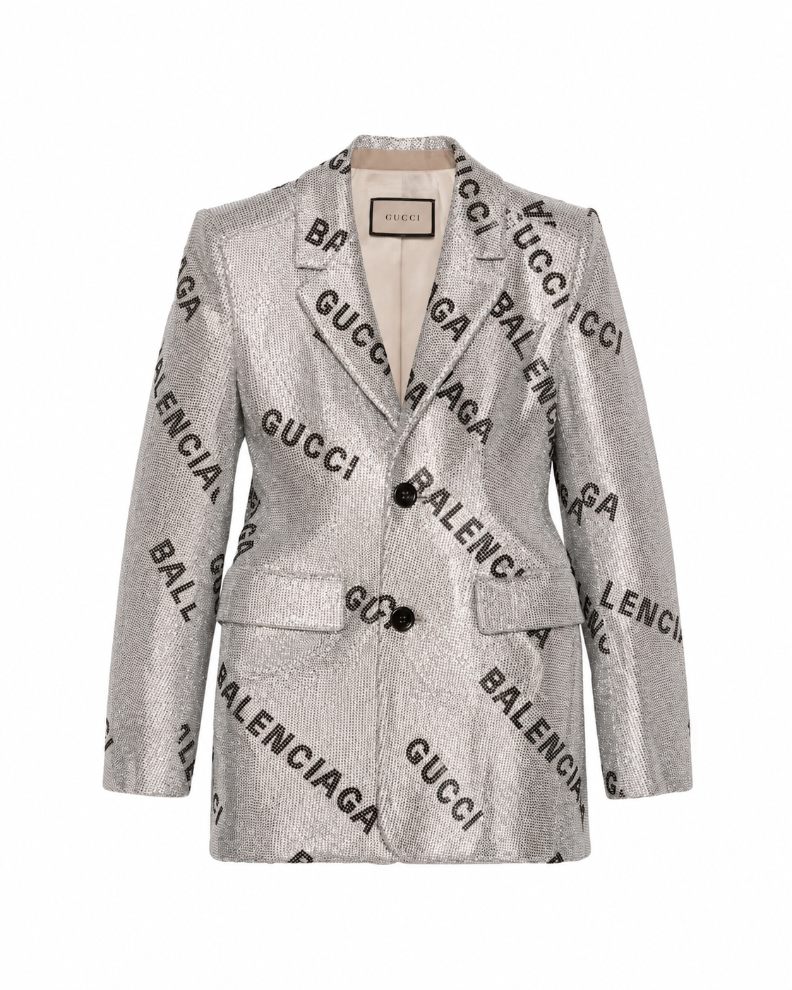 Gucci x Balenciaga “The Hacker Project” Logo Blazer