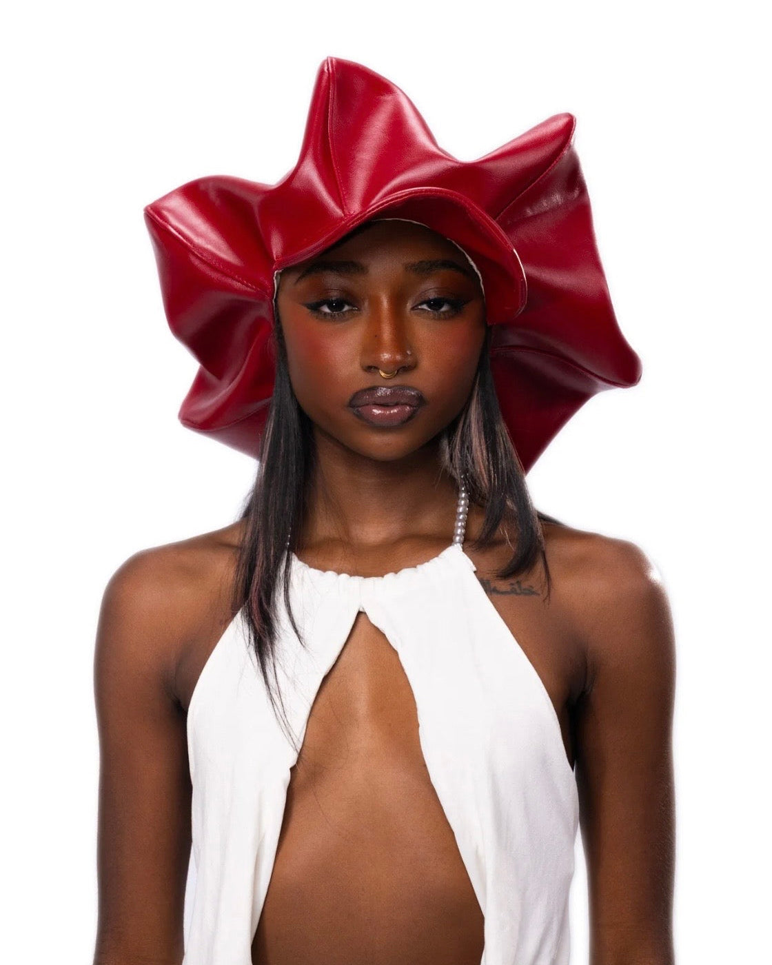 LGA Paper Boy Hat in Bordeaux Red