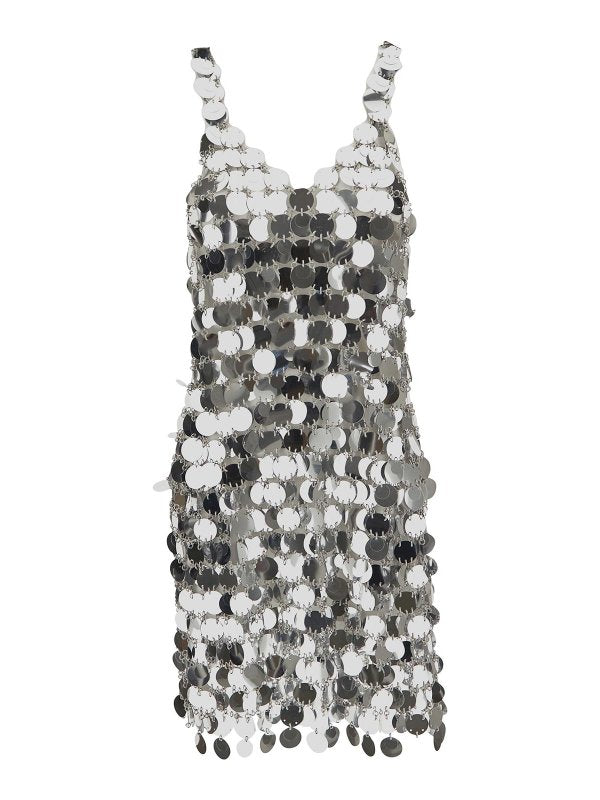 RABANNE Mirror effect dress