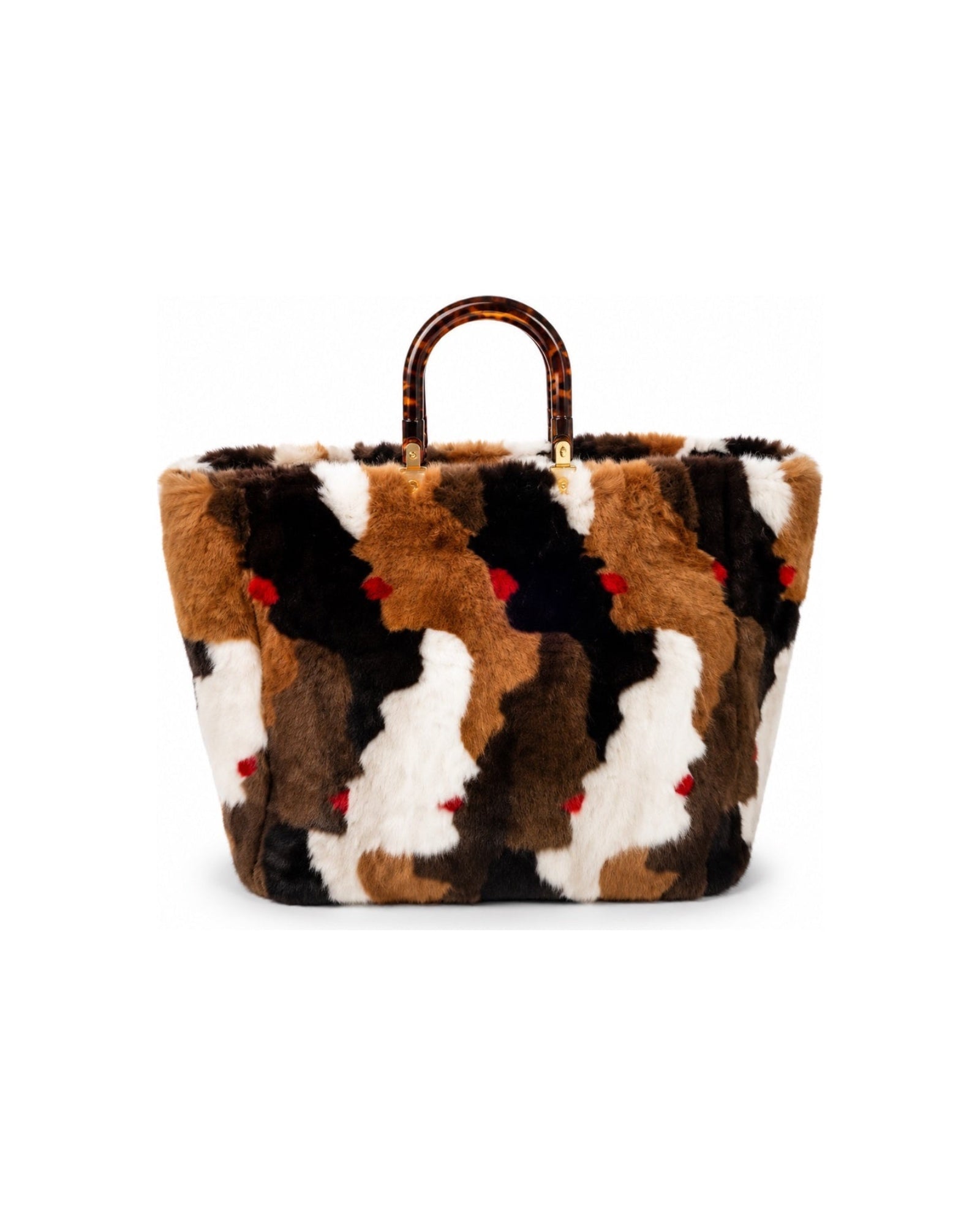 Fendi Multicolour Mink Runway Tote Bag